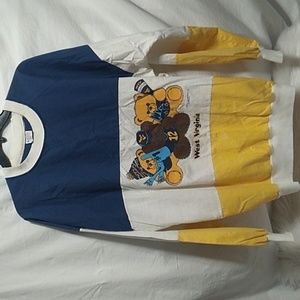(D-13) RARE! 1987 Dunbar West Virginia Mountaineers Quitman USA Pullover Sz.XL